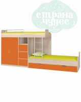 Двухъярусная кровать ФМ Дельта 18.04.02, оранжевый