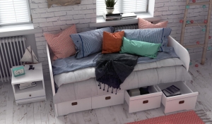 Кровать-диван Klukva Calypso с 4 ящиками