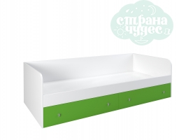 Кровать Астра 190 см, белый - салатовый