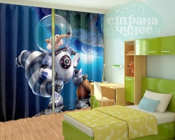 Фотошторы для детской комнаты "Белка Ледниковый период"