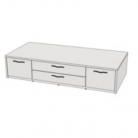 Кровать Klюkva Junior BS8, BSL8 с 4 ящиками