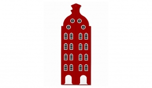 Шкаф-домик двустворчатый Амстердам 2XL, красный чили