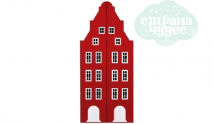 Шкаф-домик двустворчатый Амстердам 1, красный чили