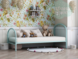 Кровать Эвора-1, бирюзовая