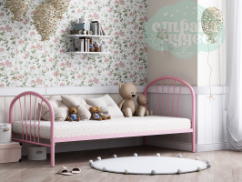Кровать Эвора, розовая