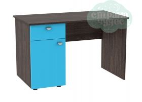 Стол письменный GK 120 см, венге-голубой