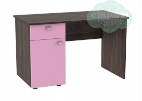 Стол письменный GK 120 см, венге-розовый