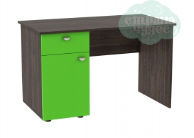 Стол письменный GK 120 см, венге-зеленый