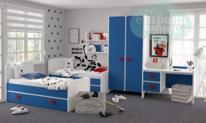 Комната детская Klюkva Mini Королевский синий-Белый