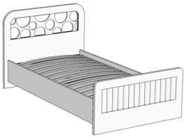 Кровать простая Klюkva Velvet VB1