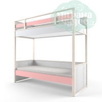 Кровать двухъярусная 38 попугаев "НьюТон" розовая, распродажа