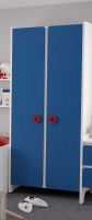 Шкаф комбинированный Klюkva Mini MH1, королевский синий/белый