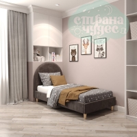 Кровать Cherry с мягким изголовьем Velevet Lux 100